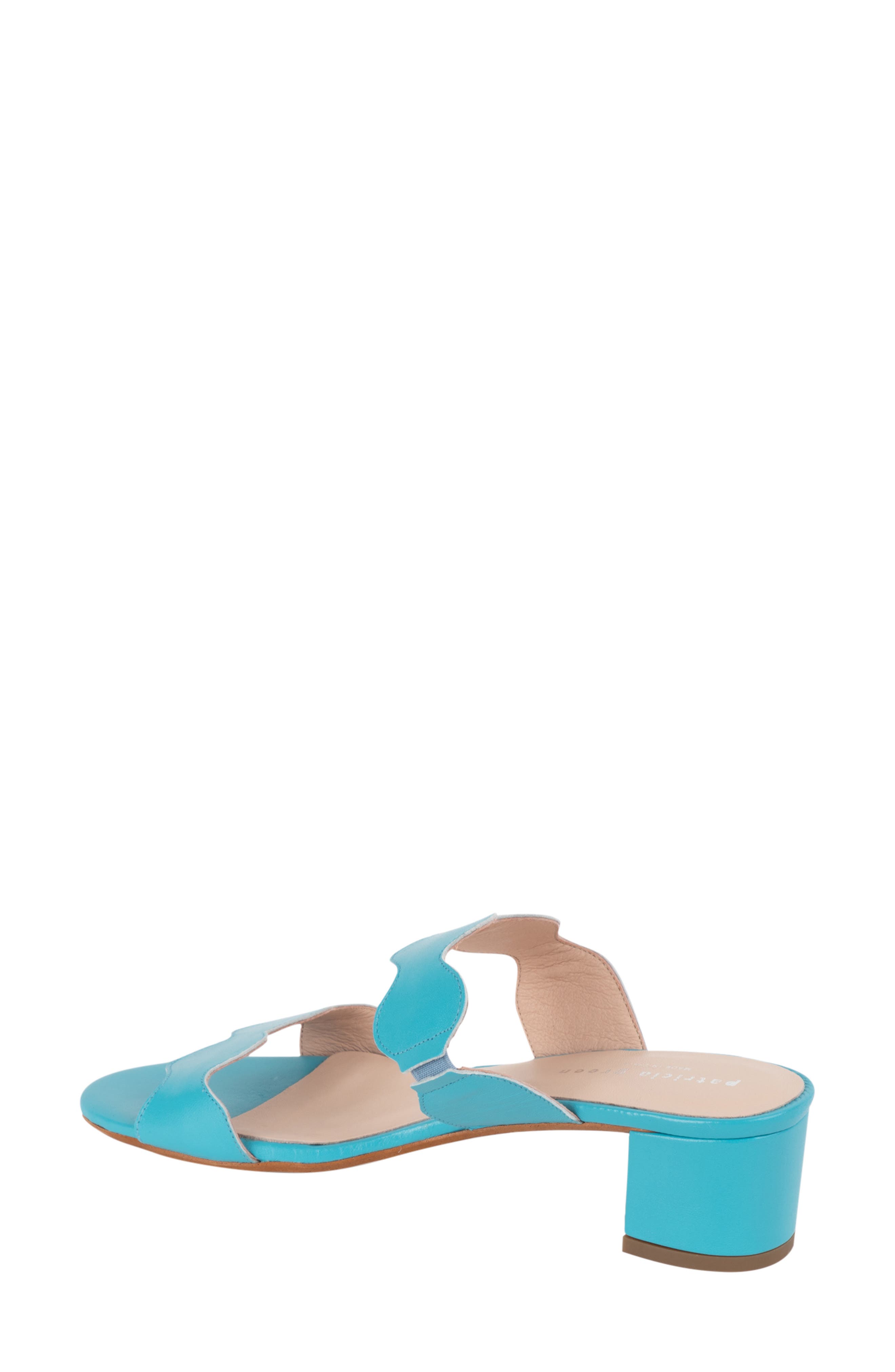 patricia green Palm Beach Slide Sandal, Alternate, color, Turquoise Leather