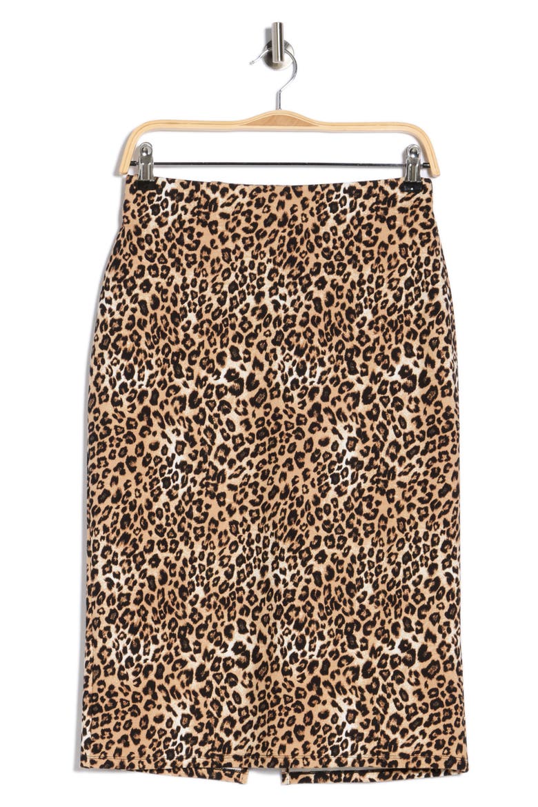 Midi Skirt, Alternate, color, LEOPARD PRINT