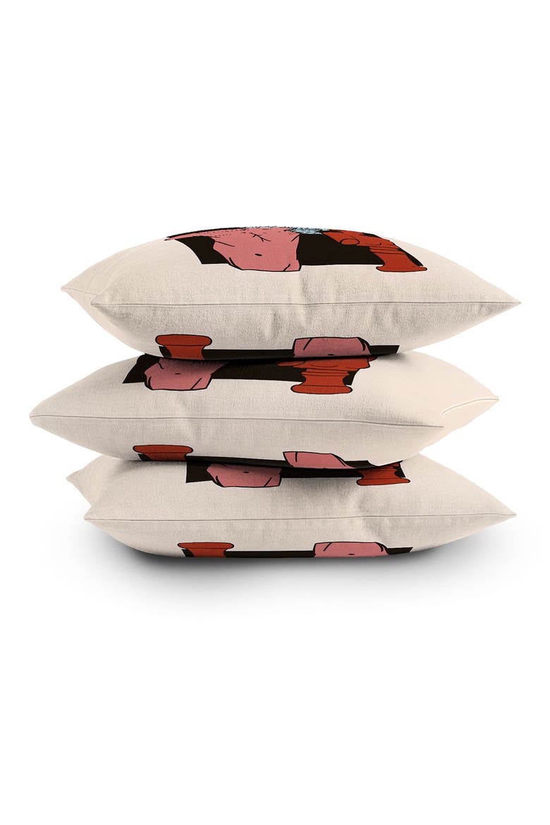 Classic Busts Throw Pillow, Alternate, color, MULTI