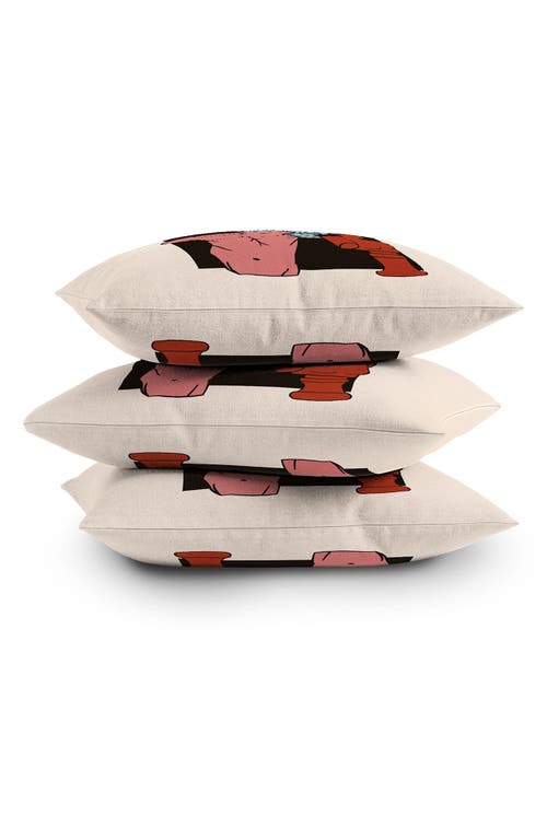 Deny Designs Classic Busts Throw Pillow In Multi
