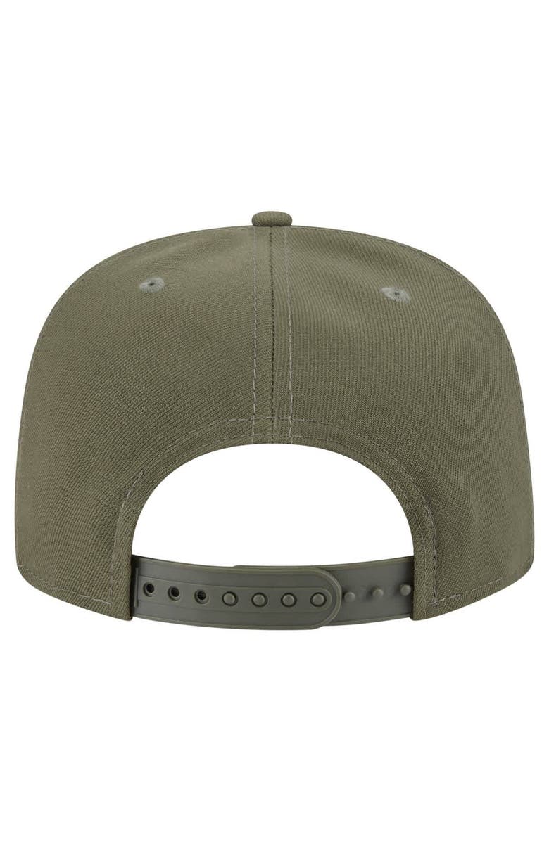 New Era Men
s New Era  Olive Dallas Cowboys Color Pack A-Frame 9FIFTY Snapback Hat, Alternate, color, 