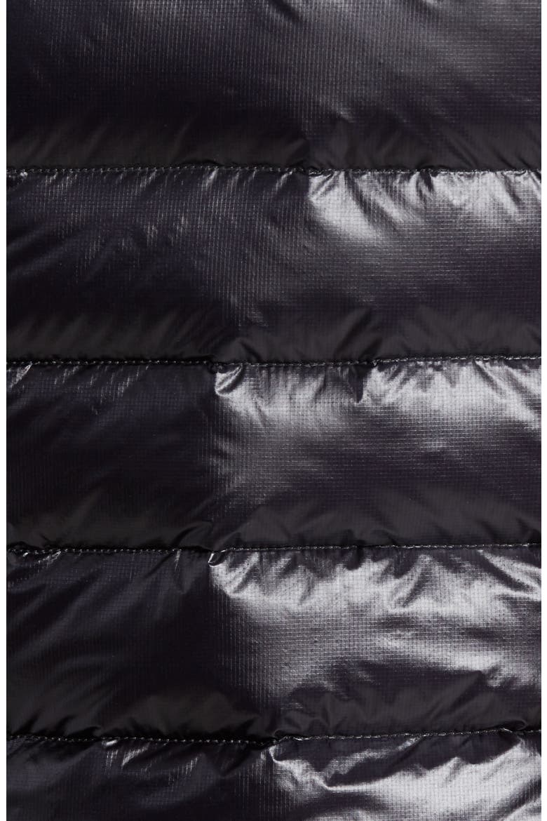 'Hybridge™ Lite' Slim Fit Packable Quilted 800-Fill Down Vest, Alternate, color, BLACK