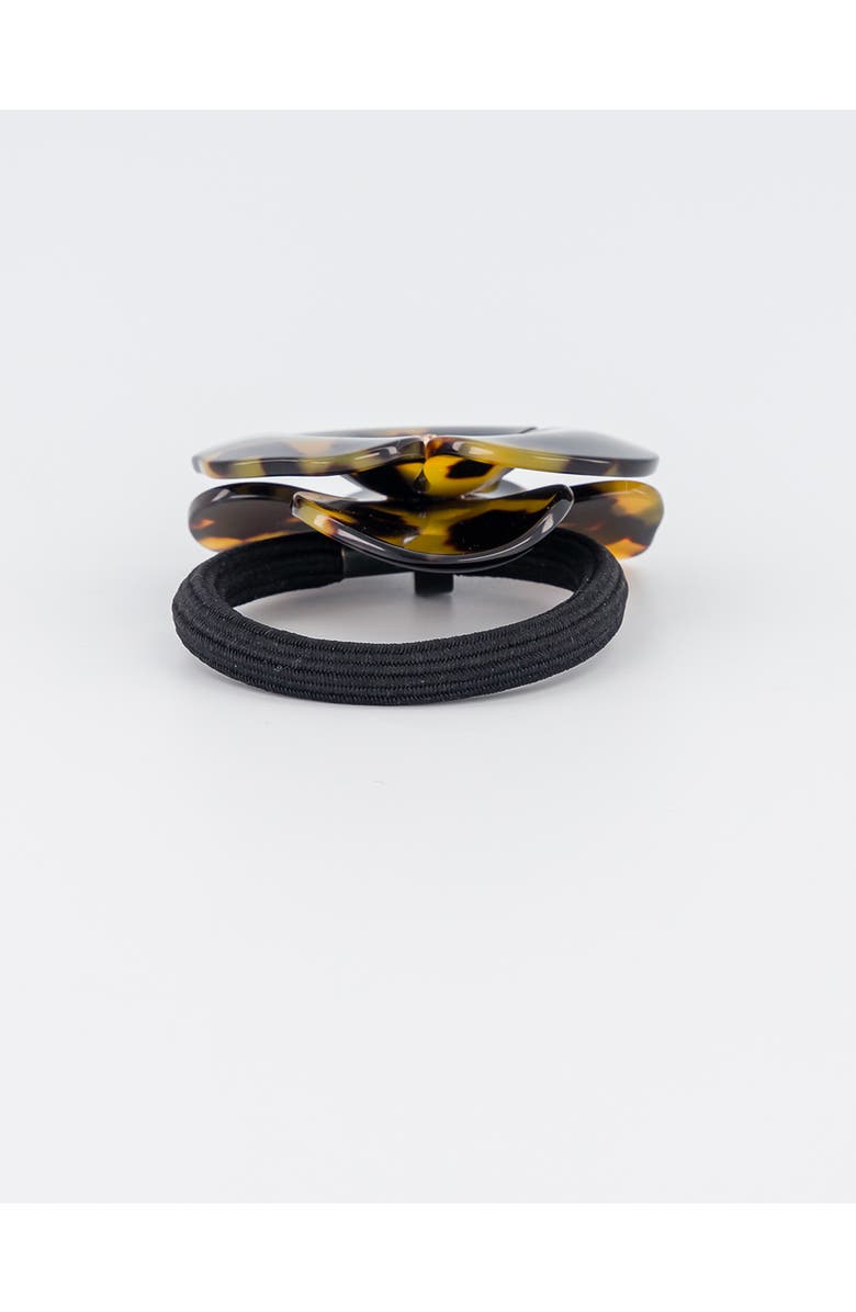 Alexandre de Paris Camelia Acetate Hair Tie, Alternate, color, Tortoiseshell