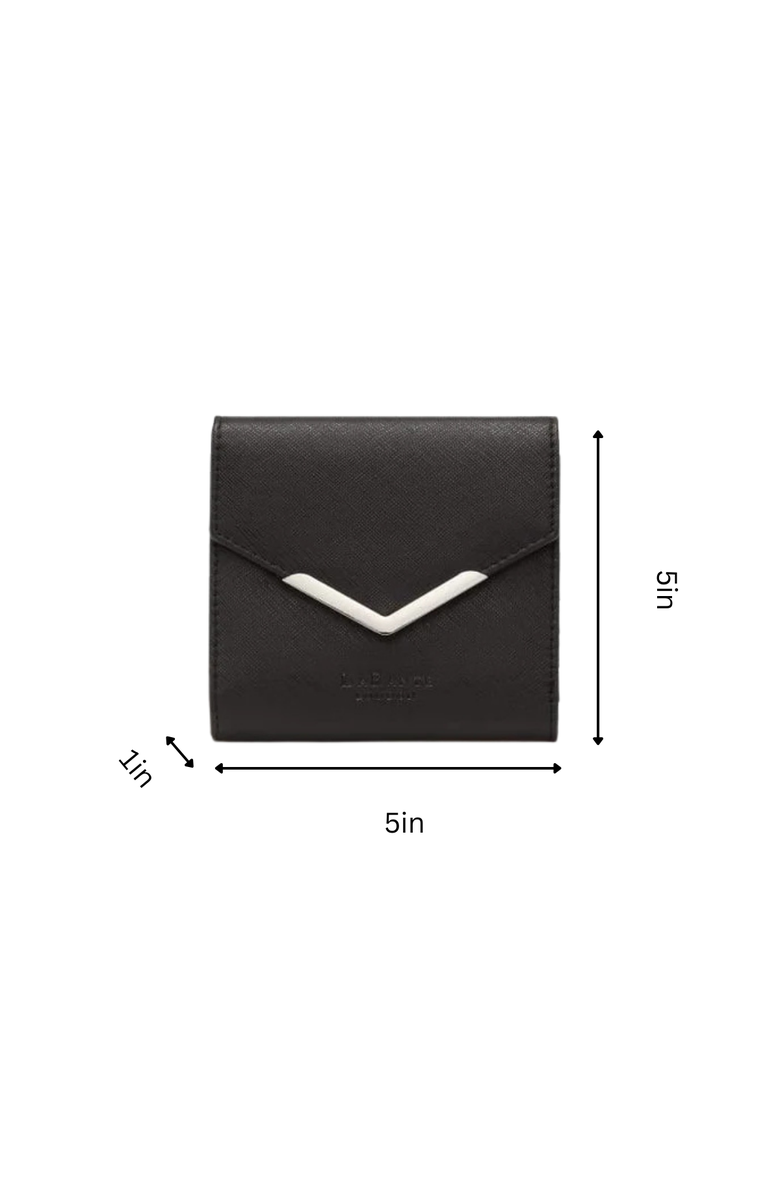 LaBante London Diana Small Vegan Bifold Purse, Alternate, color, Black