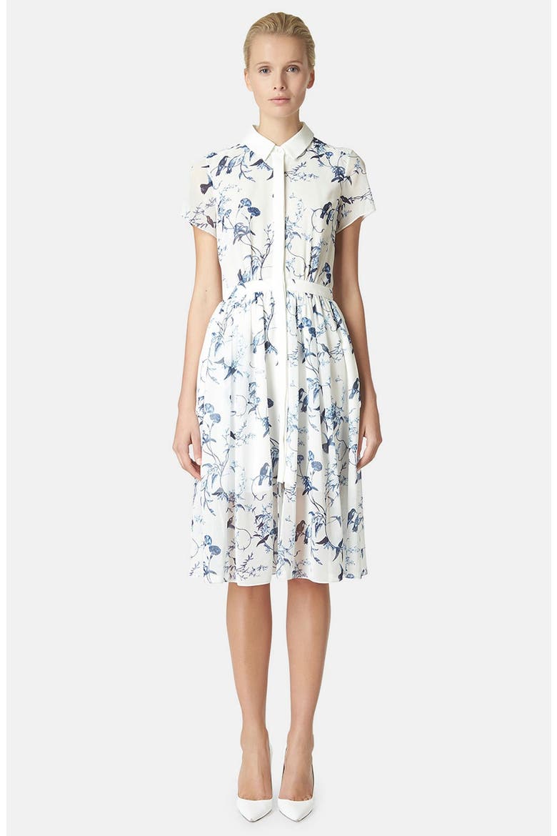 'Colette' Chiffon Dress, Main, color, IVORY MULTI