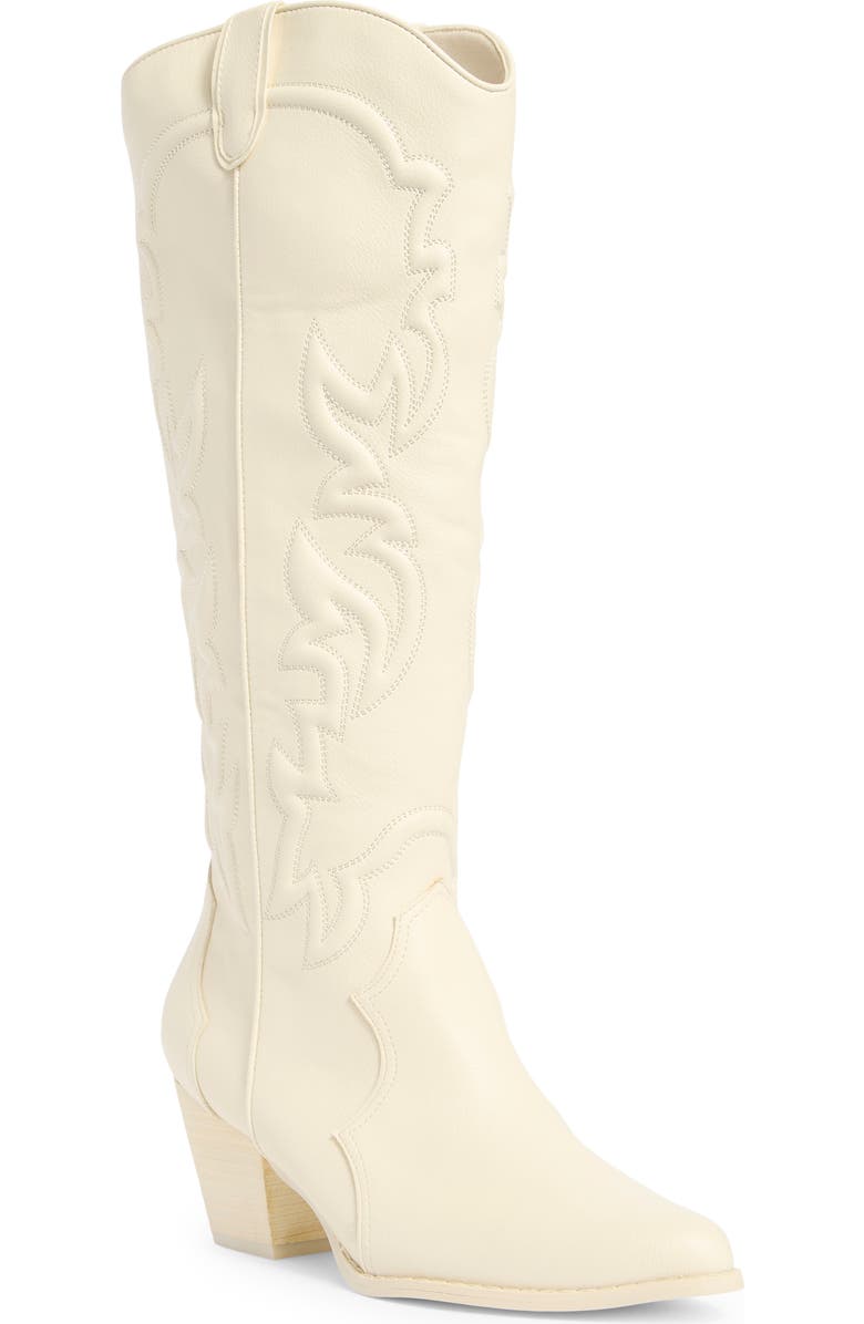 Billini Udel Cowboy Boot, Main, color, Bone