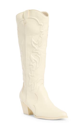 Billini Udel Cowboy Boot In White