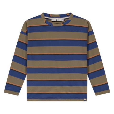 Multicolor Stripe Long Sleeve T-Shirt