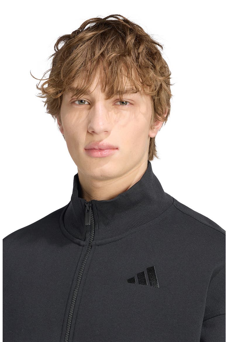 Kit 3-Stripes Track Jacket, Alternate, color, BLACK/ OFF WHITE