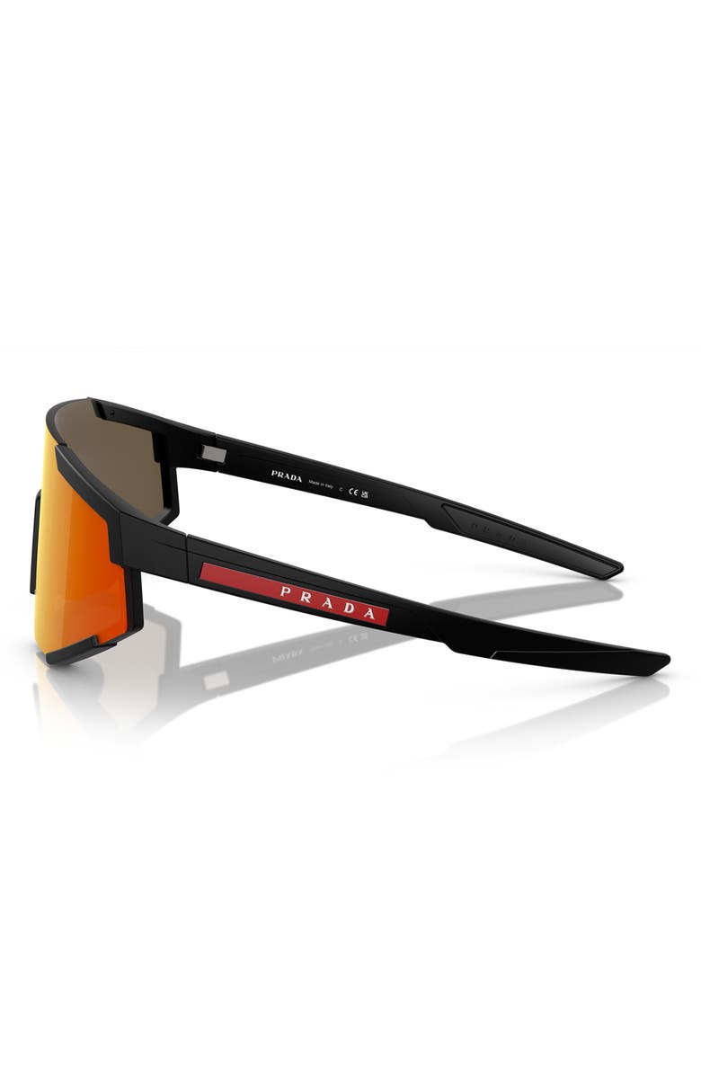 Prada Linea Rossa 137mm Pillow Shield Sunglasses, Alternate, color,