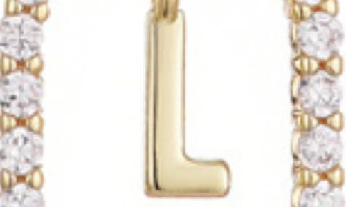 Adornia Floating Letter Initial Cubic Zirconia Pendant Necklace