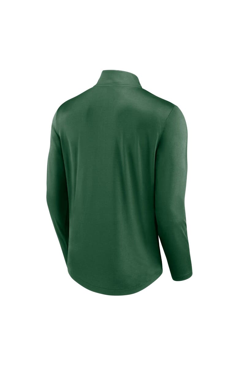 FANATICS Men's Fanatics Branded Green New York Jets Quarterback Quarter-Zip Top, Alternate, color, 
