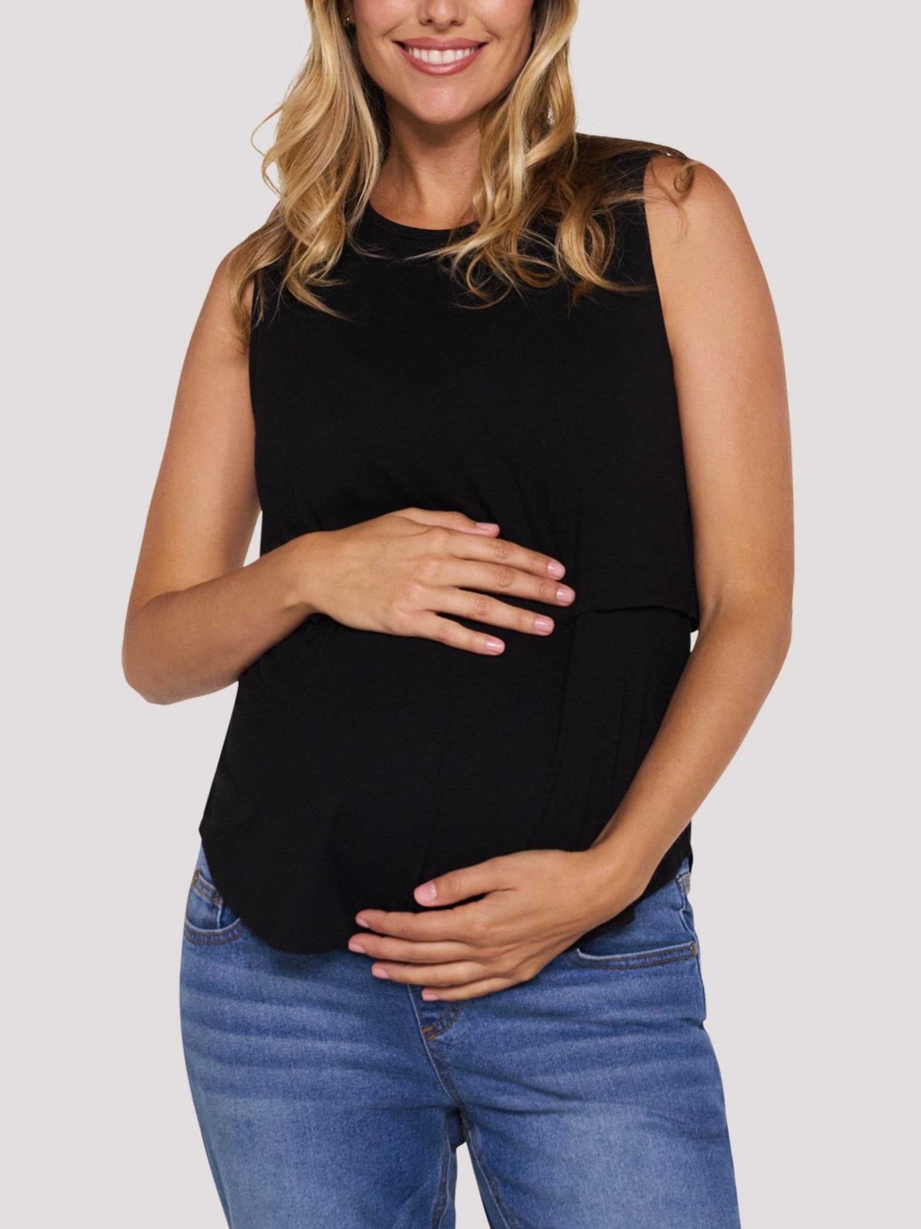 Sleeveless Nursing Maternity Top