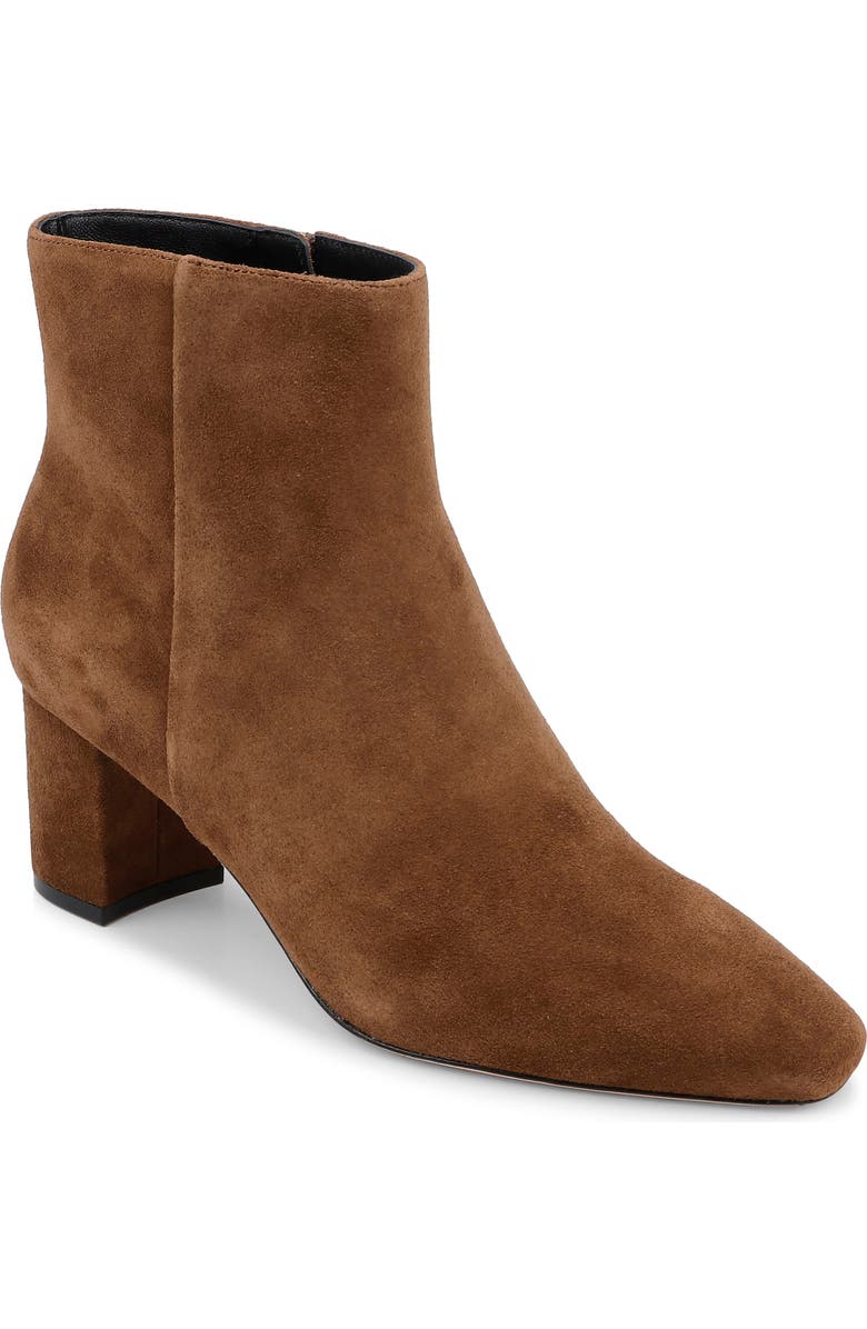 L'AGENCE Melanie Bootie, Main, color, Caramel Suede