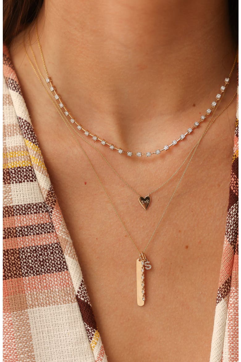 Lulu Jack Diamond Bar Pendant Necklace, Alternate, color, YELLOW GOLD