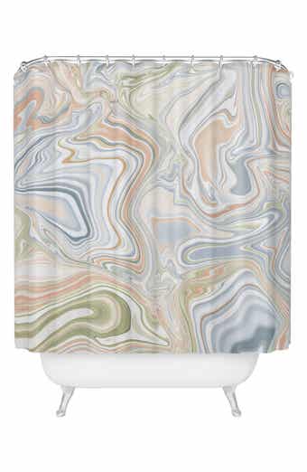 Sway Marble Shower Curtain