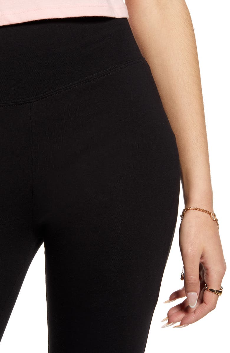 BP. Classic High Waist Organic Cotton Blend Leggings, Alternate, color,