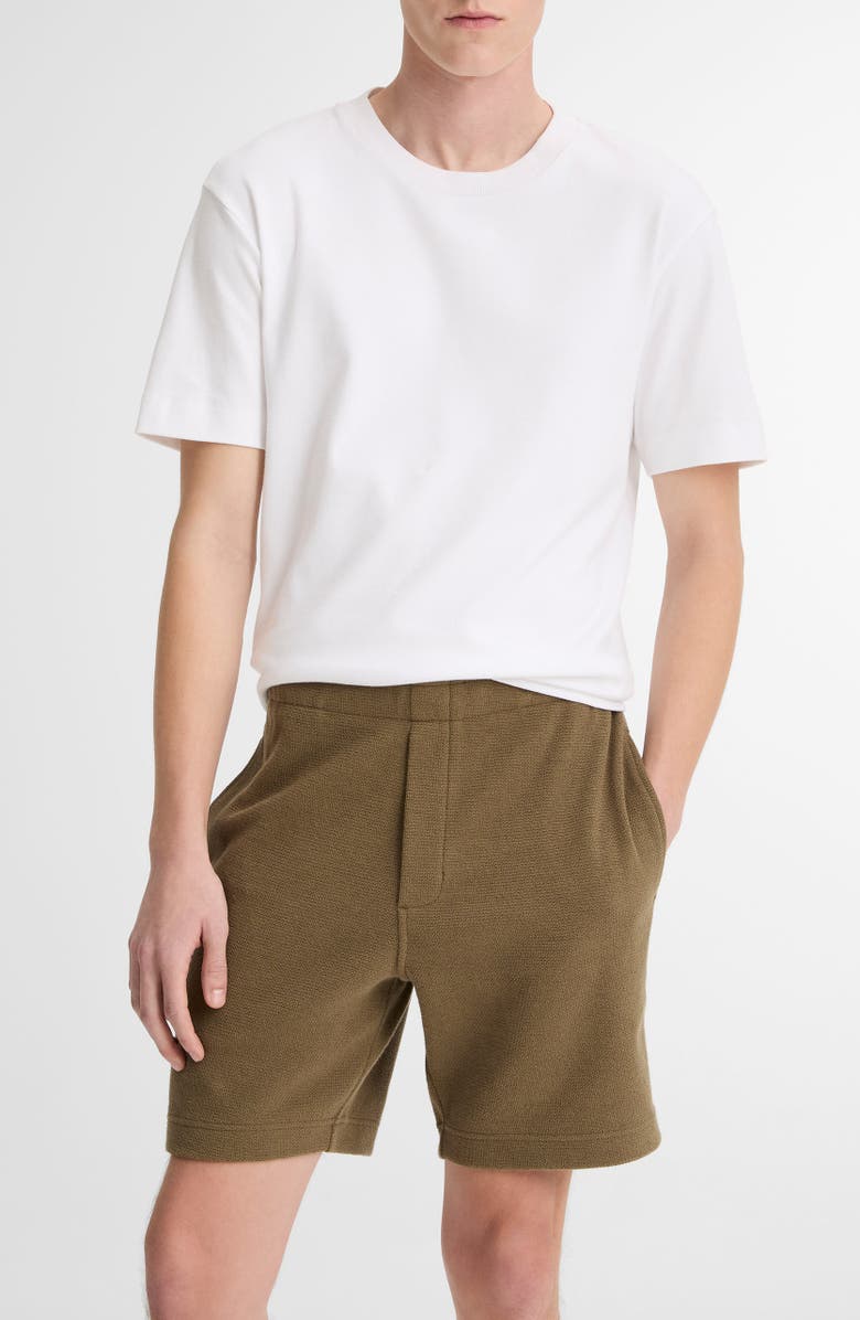 Vince Bouclé Pull-On Shorts, Main, color, Kalamata