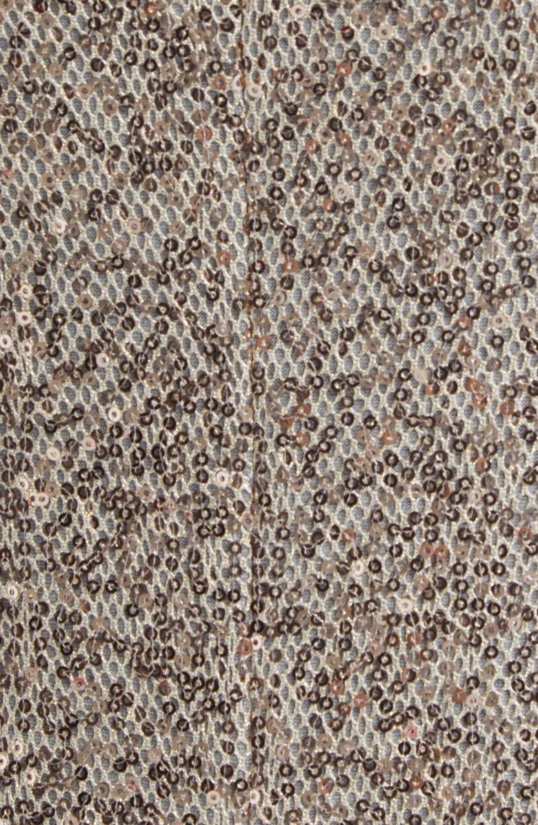 ST. JOHN Luxe Sequin Gown, Alternate, color, Latte Light Grey Melange