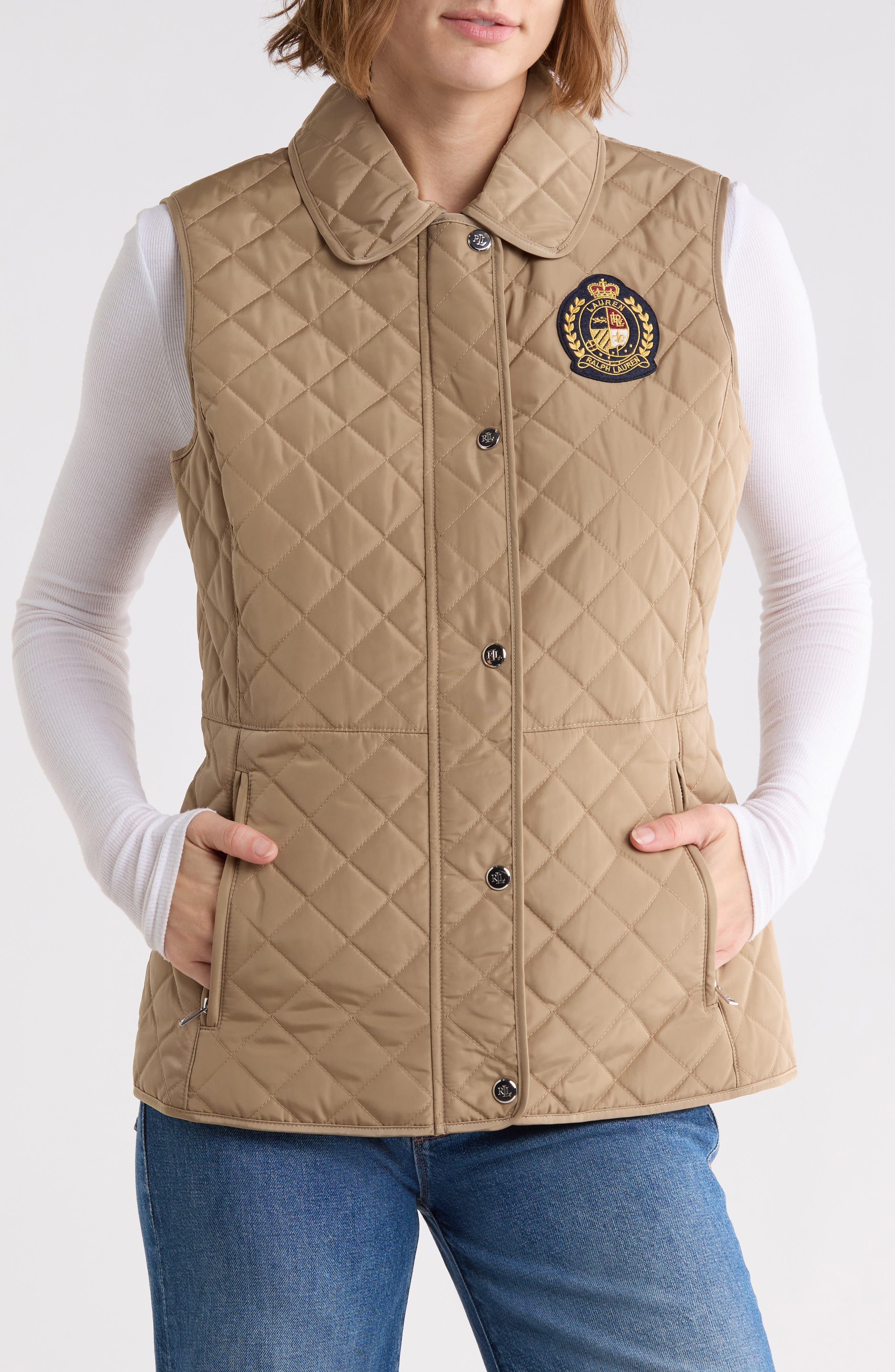 Crest Quilted Vest