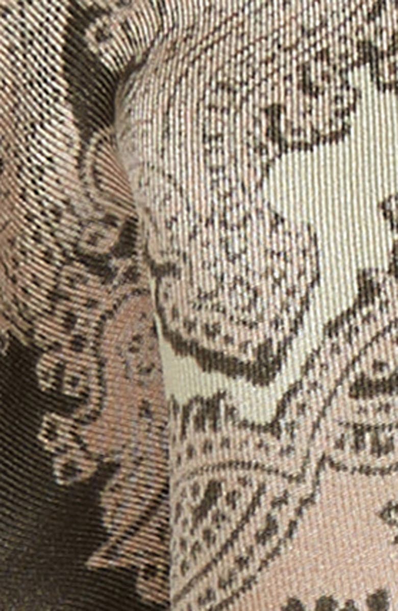 Acne Studios Vassoto Paisley Print Oblong Silk Scarf, Alternate, color, 