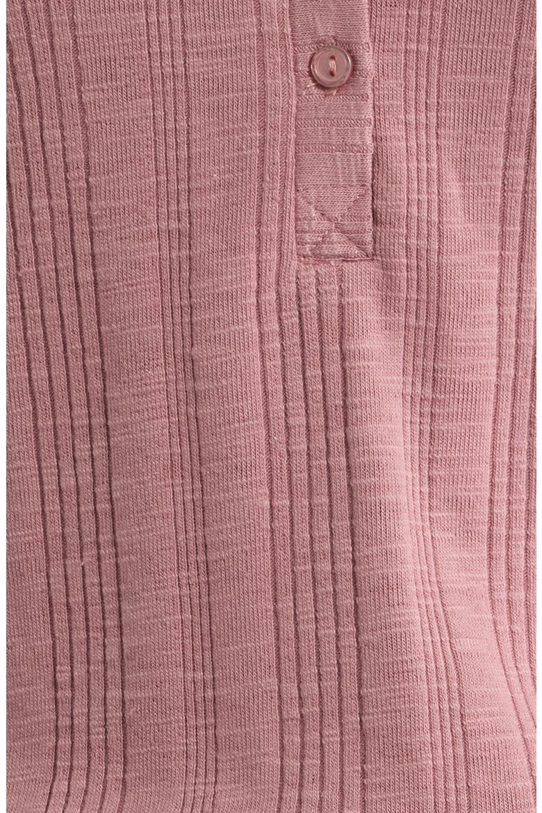Rib Henley Top, Alternate, color, MAUVE