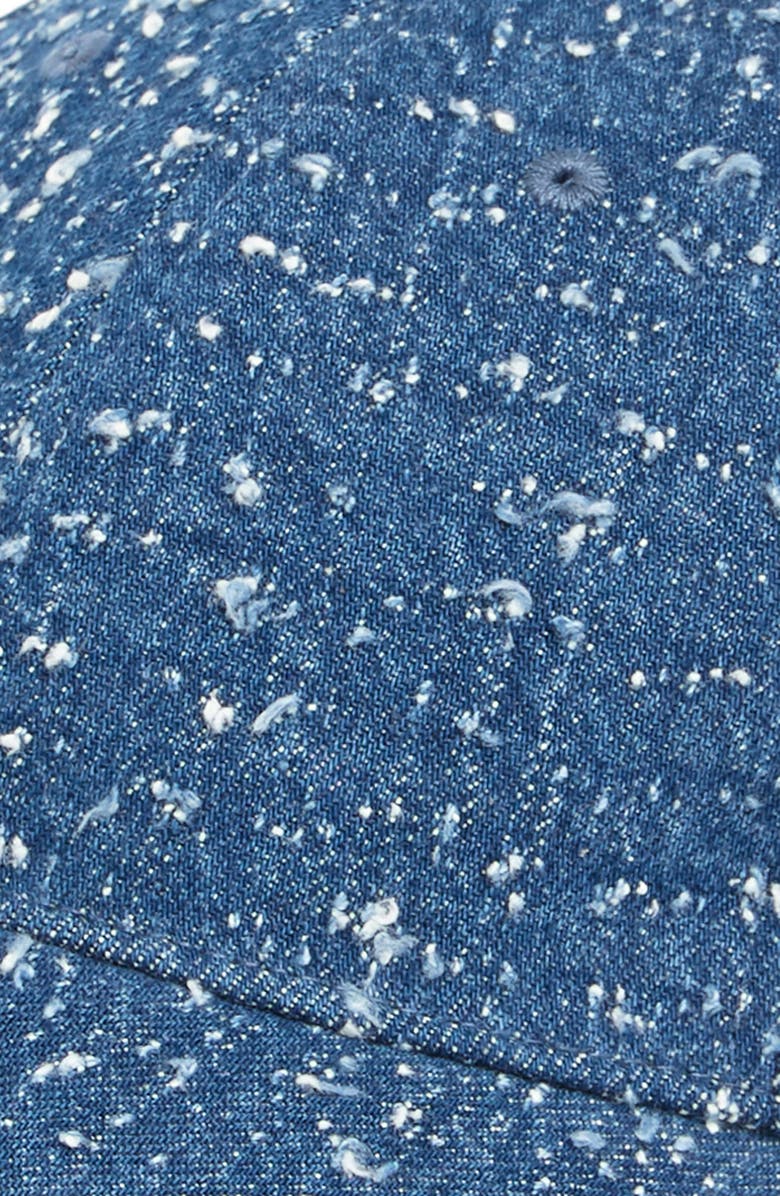 rag & bone Harlow Denim Baseball Cap, Alternate, color, Mid Tweed Blue