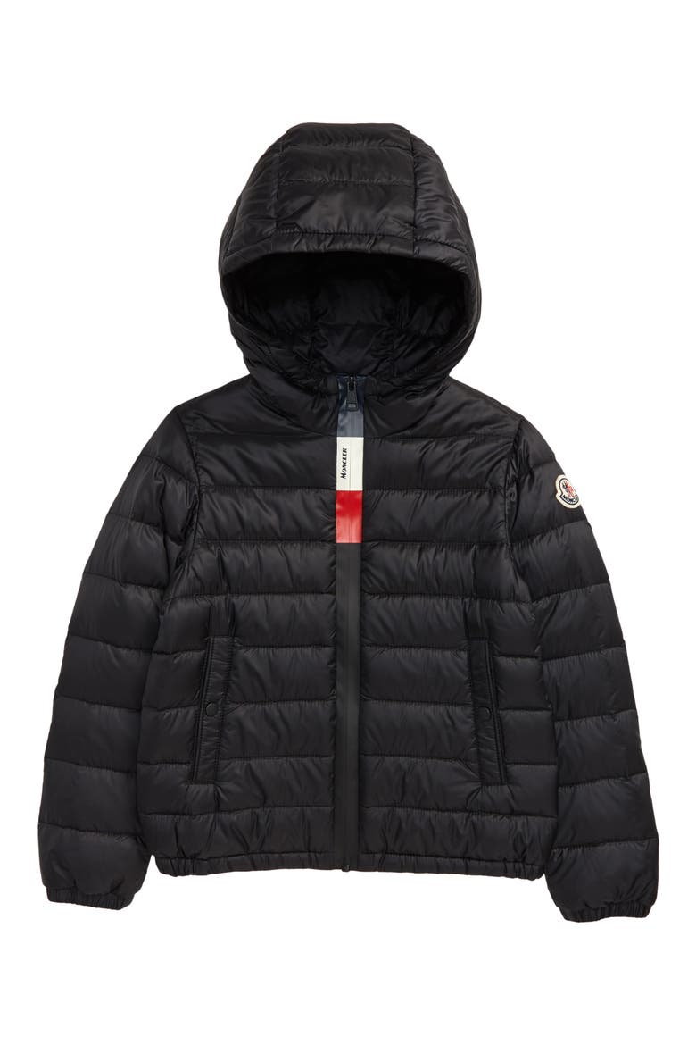 Quilted Down Jacket, Main, color, BLACK