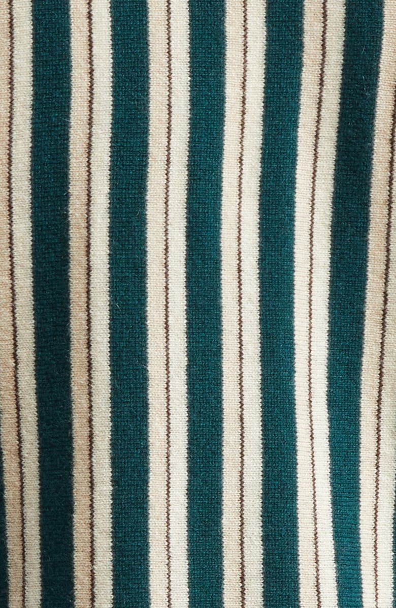 Bode Hogan Stripe Wool & Cashmere Cardigan, Alternate, color, 