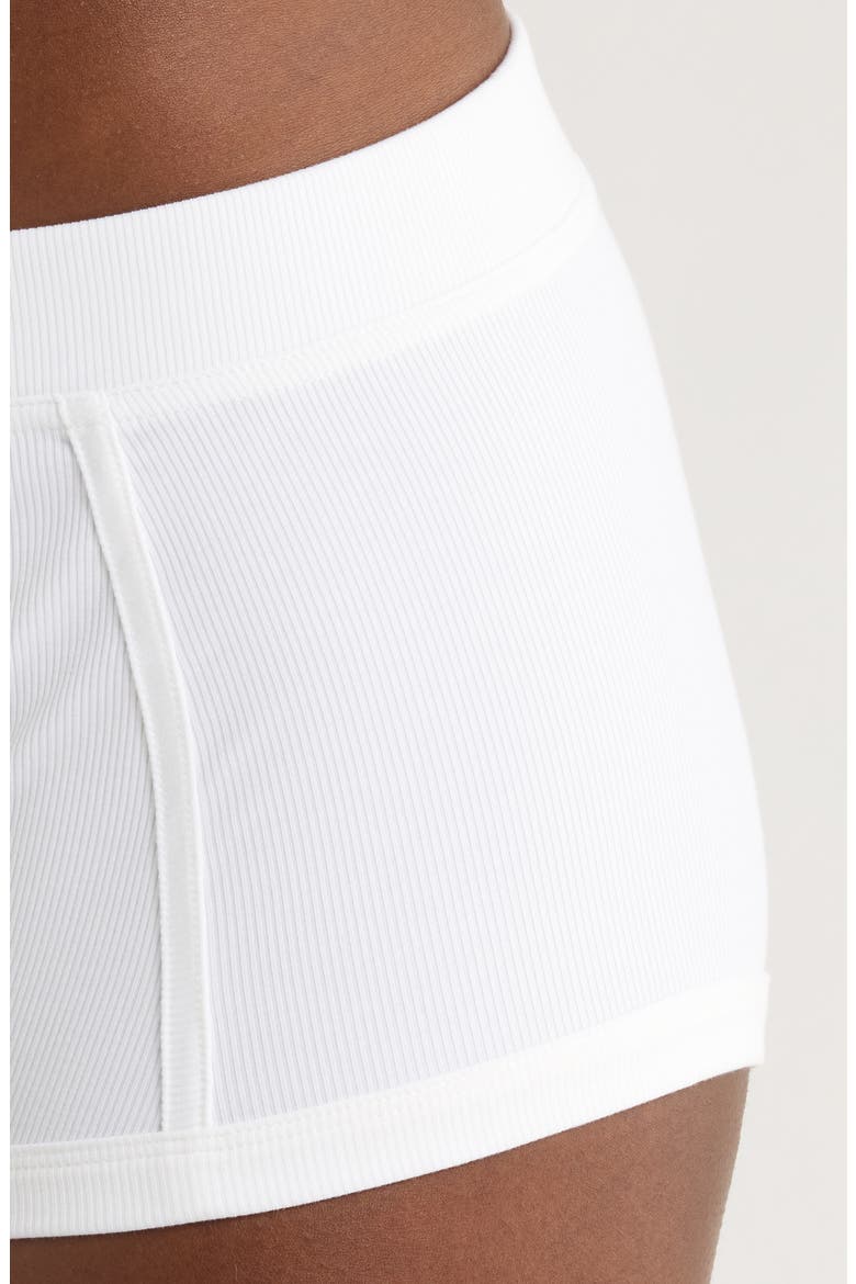 Rib Boyshorts, Alternate, color, BRIGHT WHITE