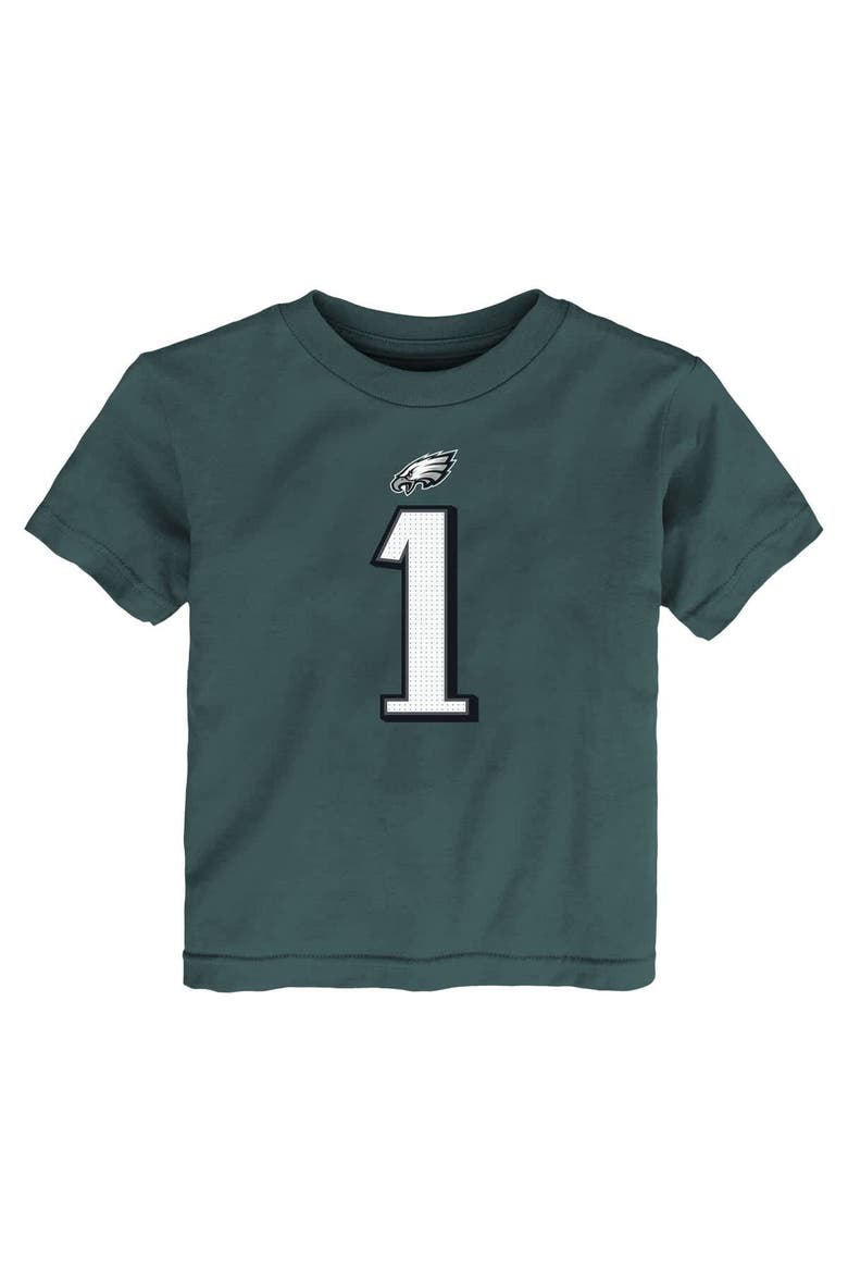 Toddler Nike Jalen Hurts Midnight Green Philadelphia Eagles Player Name & Number T-Shirt, Alternate, color, Green