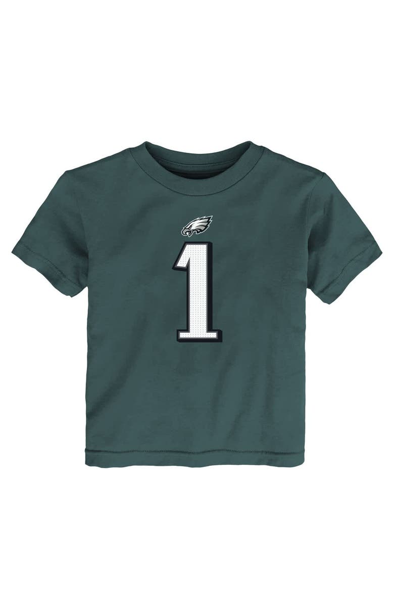 Nike Toddler Nike Jalen Hurts Midnight Green Philadelphia Eagles Player Name & Number T-Shirt, Alternate, color, Green