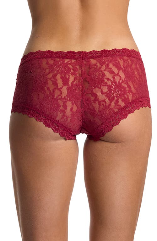 Hanky Panky Signature Lace Boyshorts In Red