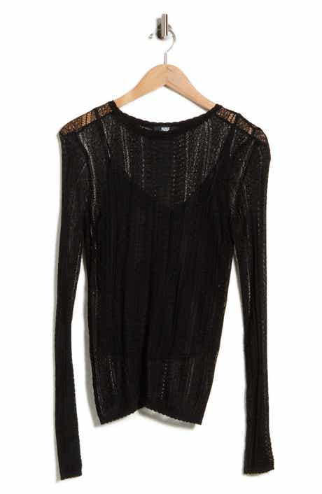 Petra Long Sleeve Pointelle Top