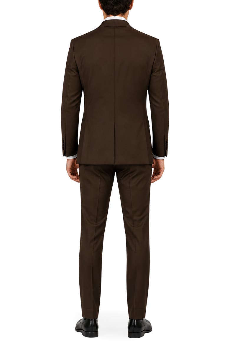 Giorgio Modern Fit Wool Suit, Alternate, color, BROWN