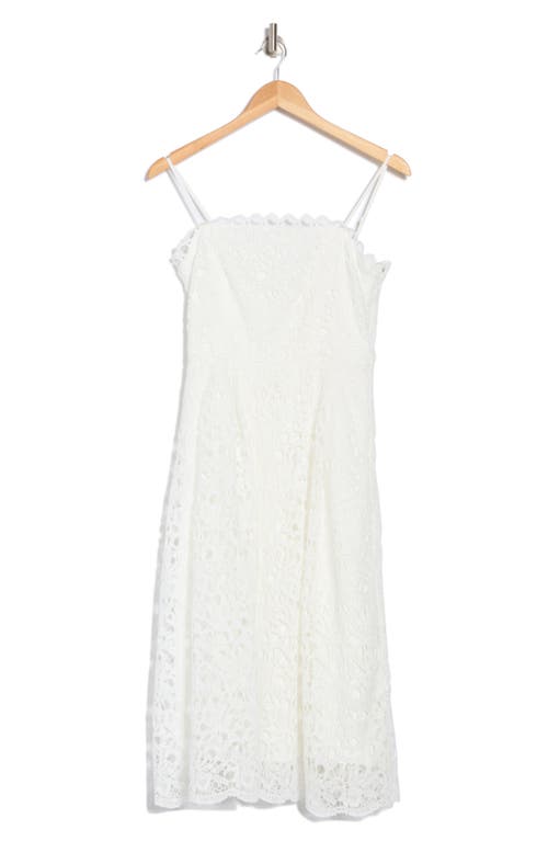 Nsr Floral Lace Midi Dress