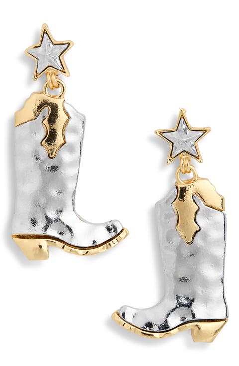 Kara Cowboy Boot Drop Earrings