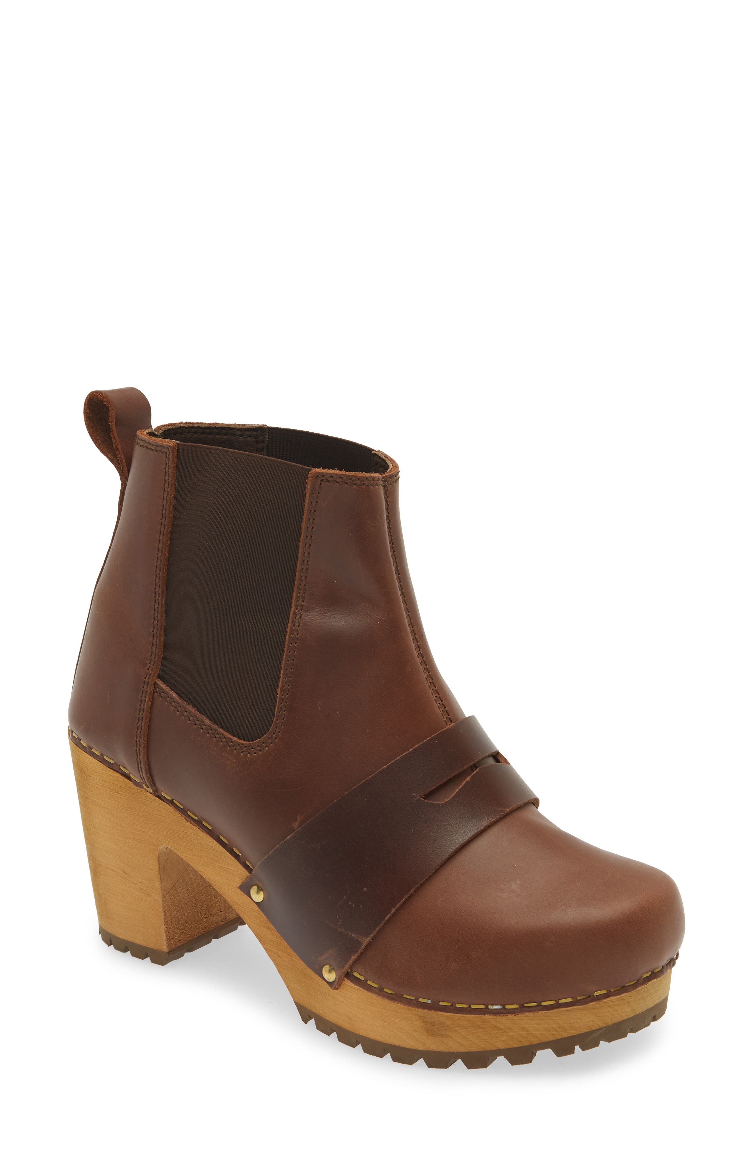 Sanita Penny Platform Chelsea Boot, Main, color, Brown