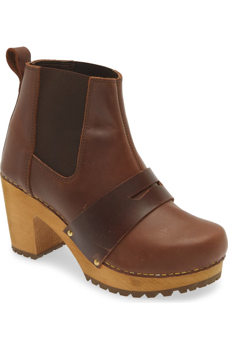 Sanita Penny Platform Chelsea Boot, Main, color, Brown