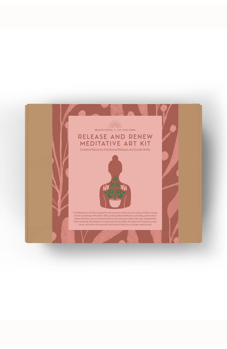 Breathe People Release + Renew Meditative Art Kit, Alternate, color, Pink