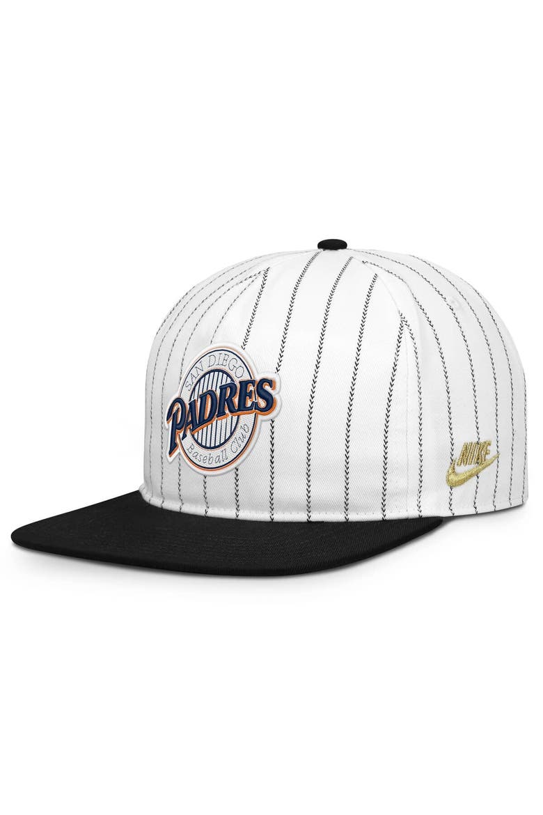 Men's Nike White/Black San Diego Padres Cooperstown Collection Pro Adjustable Hat, Main, color, White