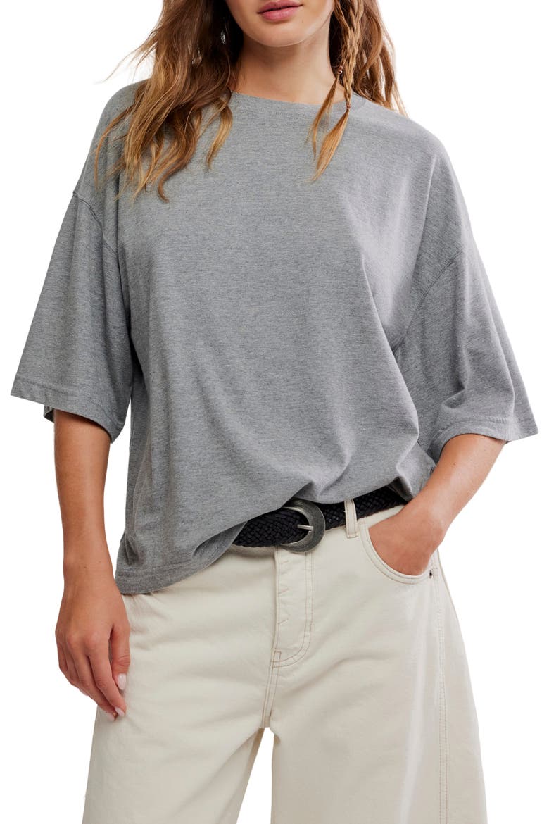 WTF Perfect Oversize Cotton T-Shirt, Main, color, HEATHER GREY