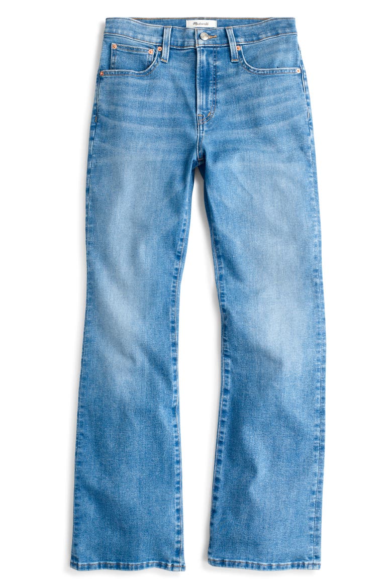 The Flare Super Stretch Crop Jeans, Alternate, color, MIDVALE WASH