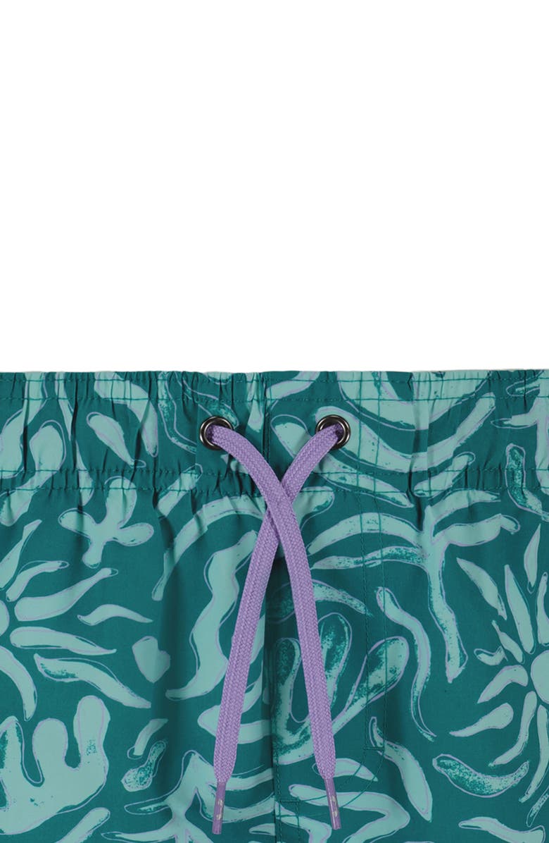 Under Armour Kids' Etching Volley Swim Shorts, Alternate, color, Coastal Teal