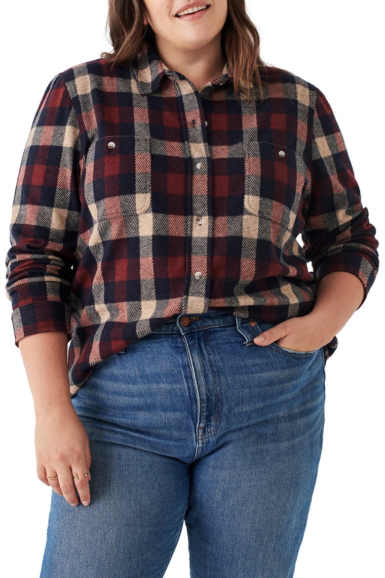 Legend Plaid Flannel Button-Up Shirt, Main, color, BURCHFIELD PLAID