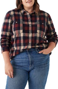 Faherty Legend Plaid Flannel Button-Up Shirt
