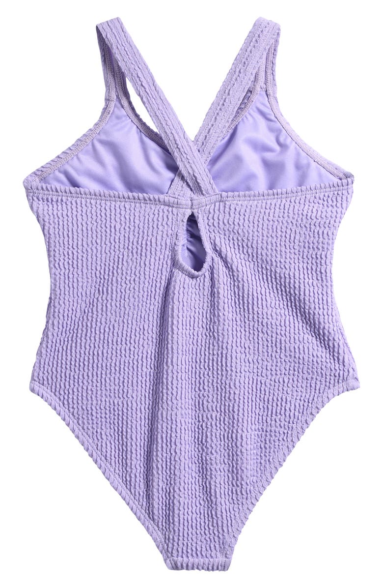 Ava & Yelly Kids' Cinched Front Two-Piece Swimsuit, Alternate, color, Lilac