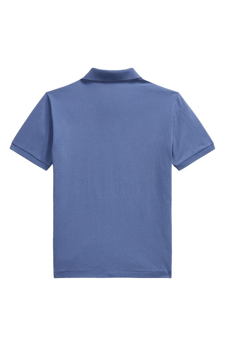 Polo Ralph Lauren Kids' Solid Cotton Jersey Pocket Polo, Alternate, color, Blue Heaven