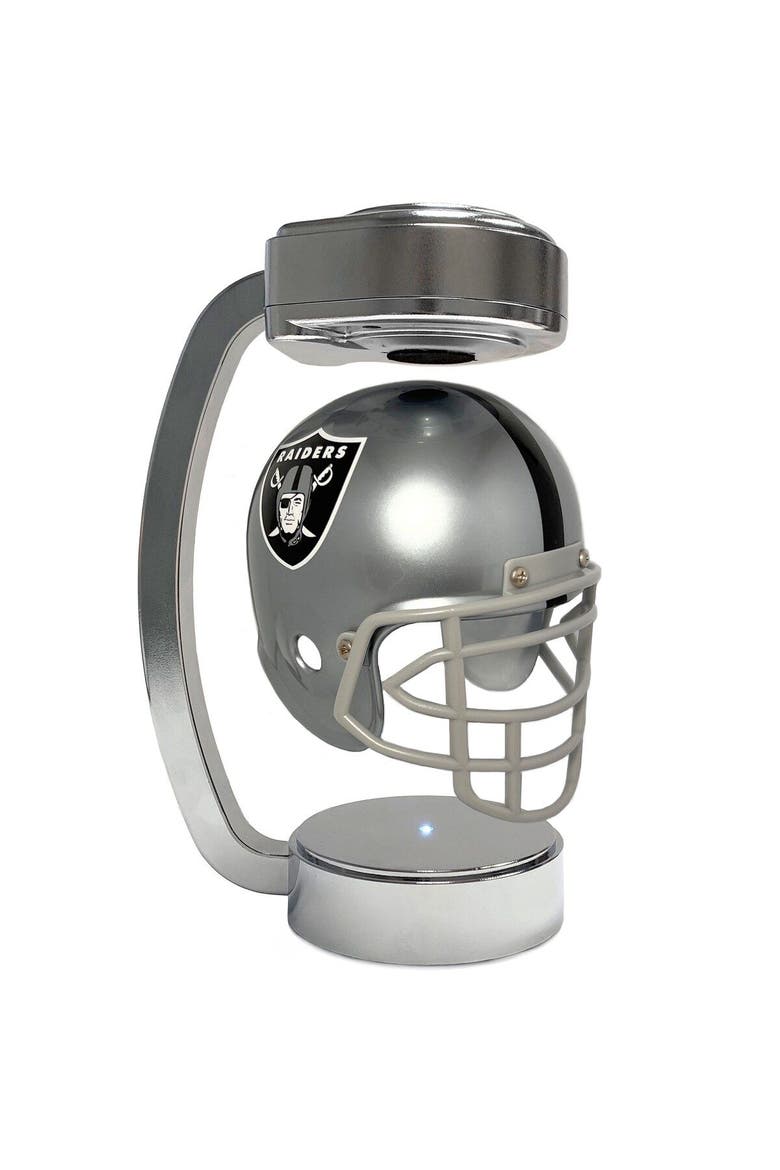 Las Vegas Raiders Chrome Base Mini Hover Helmet, Main, color, Silver