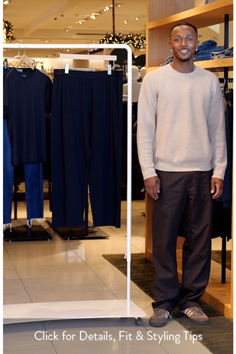 Pleated Straight Leg Ankle Pants video